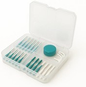 Triediaci organizér, úložný box na drobnosti, 4 priehradky SQR box, 16x14x5