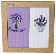 Polášek Vyšívaná vaflová utierka s motívom - 2 ks - Provence č. 8