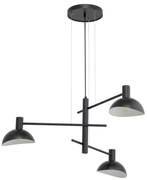 Luster na lanku ARTIS 3xE14/40W/230V čierna