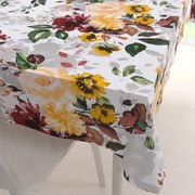 Biante Bavlnený obdĺžnikový obrus Sandra SA-217 Veľké žlté kvety 80x120 cm