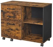 VASAGLE Kartotéka s dvoma zásuvkami SONGMICS OFC041B01