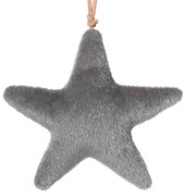 VIANOČNÁ DEKORÁCIA GRAS 02 SADA 6KS 13 CM SIVÁ