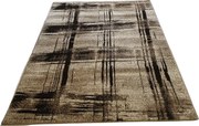 Moderný koberec Rio 170-Cream-Cream – béžovo-hnedý s geometrickým vzorom Rozmer: 80x150 cm