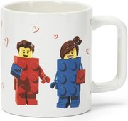 Biely keramický detský hrnček 300 ml Love – LEGO®