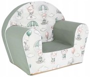 Detské kresielko MINI - Snový les - zelené