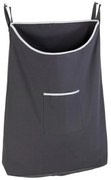 Sivý závesný kôš na bielizeň Wenko Door Laundry, 65 l
