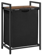 Kôš na bielizeň 65L - rustikálny hnedý/čierny