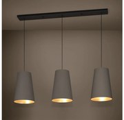 Eglo 390196 - Luster na lanku PETROSA 3xE27/40W/230V hnedá