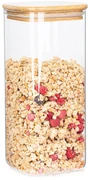4Home Sklenená dóza na potraviny s viečkom Bamboo, 1500 ml, 1500 ml