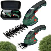 Silné akumulátorové elektrické nožnice na živý plot a trávu Bosch