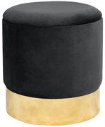 Úložná taburetka GOLDEN čierna
