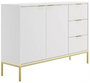 Komoda Austin150 cm bílá/zlatá