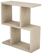 Odkladací stolík CROS, dekor mramoru, béžový