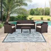 Veľký ratanový set Avenberg IBERIA-hnedý ratan