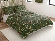 Obliečky z mikrovlákna COLORFUL MEADOW tmavo zelené Rozmer obliečky: 70 x 90 cm | 140 x 200 cm