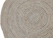 Prírodne hnedý jutový guľatý koberec Irbi - Ø 120 cm