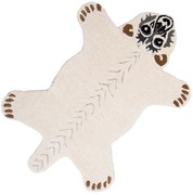 Vlnený kusový koberec medveď Polar Bear- 60*90*2 cm