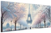 Obraz - Maľba z Paríža (120x50 cm)