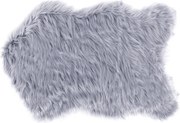 Bellatex Kožušina umelá - koberec sivá, 60 x 90 cm