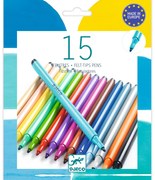 Súprava 15 farebných fixiek – exotické odtiene