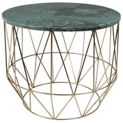 Odkladací stolík s mramorovou doskou Dutchbone, ⌀ 51 cm