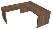 Ergonomický stôl Verno 180 x 200 cm, ľavý, orech