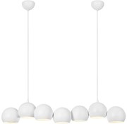 Markslöjd 108859 - Luster na lanku CUPOLO 7xE14/40W/230V biela