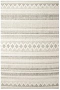 Koberec Cotton C102 Etno / kosoštvorce, krémový / sivý / béžový