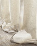 Záves na riasiacej páske farba produktu béžová látka polopriehľadný, zapletaná