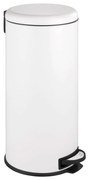Biely nášľapný oceľový odpadkový kôš 30 l Leman – Wenko