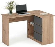 Písací stôl Pendle, dub artisan / grafit