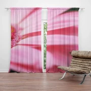 Sablio Záves Ružová gerbera: 2 ks 140x250 cm