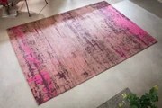 Dizajnový bavlnený koberec Modern Art ružová 240x160cm