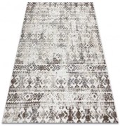 Koberec SOLE D3732 Aztécky, romby - ploské tkanie, béžový