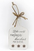 Nekupto Dřevěná cedule do kuchyně Zde vaří nejlepší kuchař
