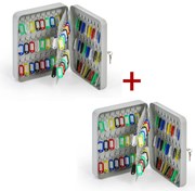 Skrinka na kľúče s mechanickým zámkom, 1+1 ZADARMO, 80 kľúčov