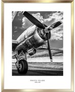 Nástenný rámček v zlatej farbe Styler Floryda, 43 x 53 cm