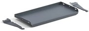 Naklonená kovová polica pre stôl ROBUST/SOLID, 670x300 mm, tmavošedá