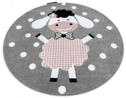 Koberec KRUH PETIT DOLLY sivý