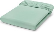 Džersejová napínacia plachta, štandardná veľkosť, šalviovozelená