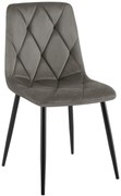Jedálenská stolička Clairton zamat - antracit