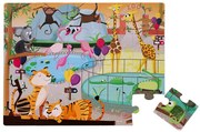 Janod Dotykové puzzle 20ks: V Zoo