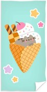 Bavlnená osuška mačička Pusheen - motív Sladká ako zmrzlina - 100% bavlna - 70 x 140 cm
