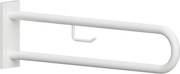 Bemeta Design HELP: Madlo, 900 mm, v tvare U, s držiakom TP, s krytkou, biela - 301807333