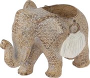 Svietnik na čajovú sviečku Slon 8,5 cm, béžový%