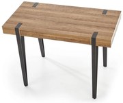 Písací stôl Wendy, orech / čierna