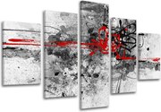 Obraz na stenu 5 dielny ABSTRAKT AB016E50