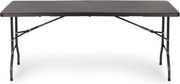 Cateringový stôl 180 cm skladací hnedý