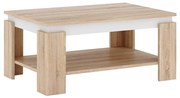 Konferenčný stolík LUNO dub sonoma/biela