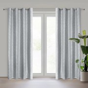 ZÁVES NA KRÚŽKOCH SEMI 140X250 CM VZOROVANÁ